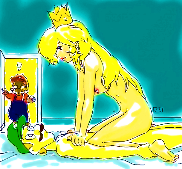 luigi mario nintendo princess_rosalina super_mario_bros. super_mario_galaxy weegee