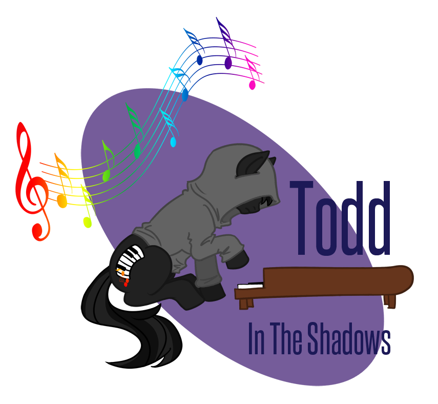 black_hair equine g_clef hair hoodie horse male mammal musical_instrument musical_note my_little_pony otaku_gal otakugal piano plain_background pony solo tgwtg todd_in_the_shadows transparent_background