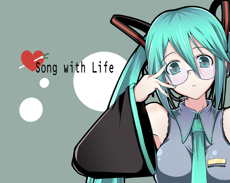 hatsune_miku megane tagme vocaloid