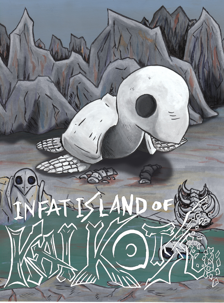bones godzilla_(series) infant_island's_kai_kotsu kaijuu monster mutant mystery_bones_of_infant_island sea_turtle skeleton toho_(film_company) turtle water