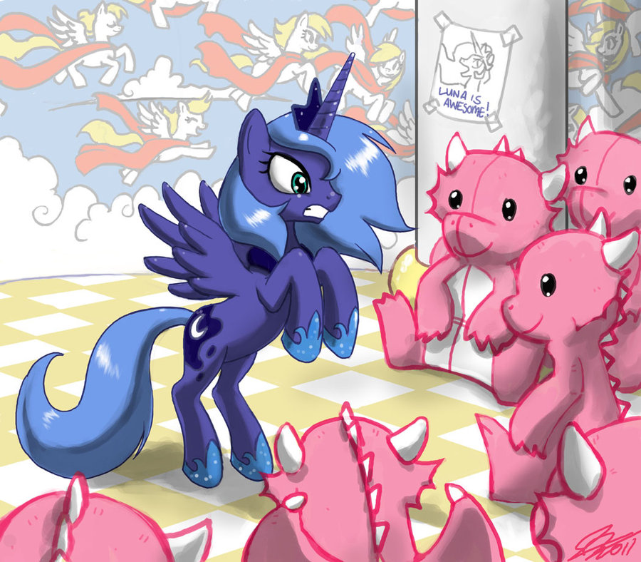 alicorn blue_eyes crown cute dragon equine female friendship_is_magic hair horns horse john_joseco my_little_pony picture plushie pony princess_luna_(mlp) white_hair