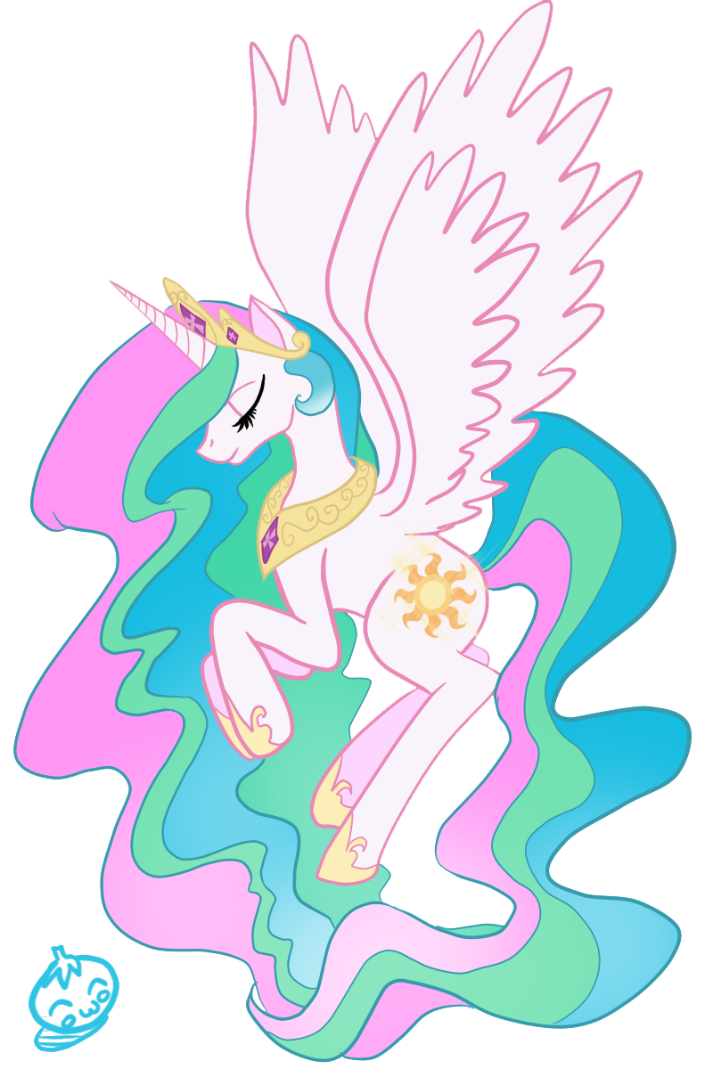 alicorn armor cutie_mark equine female feral friendship_is_magic horn horns horse mammal my_little_pony pegacorn plain_background pony princess princess_celestia_(mlp) royalty solo transparent_background unknown_artist winged_unicorn wings