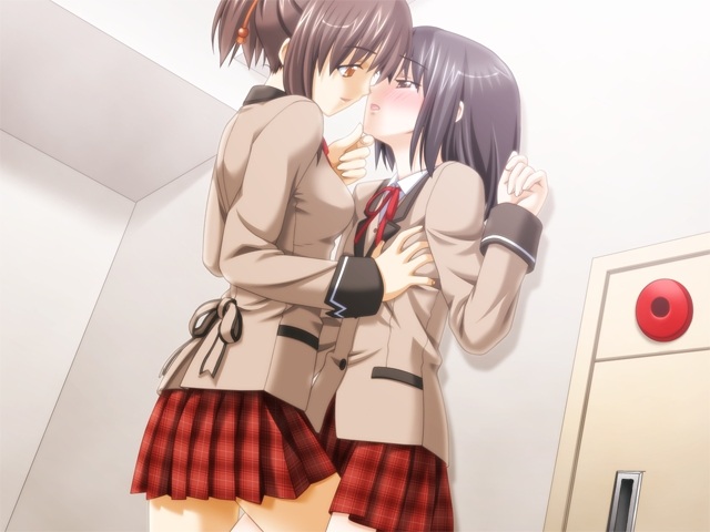 game_cg school_uniform touji_no_sato vip_quality yamabuki_chisato yuri