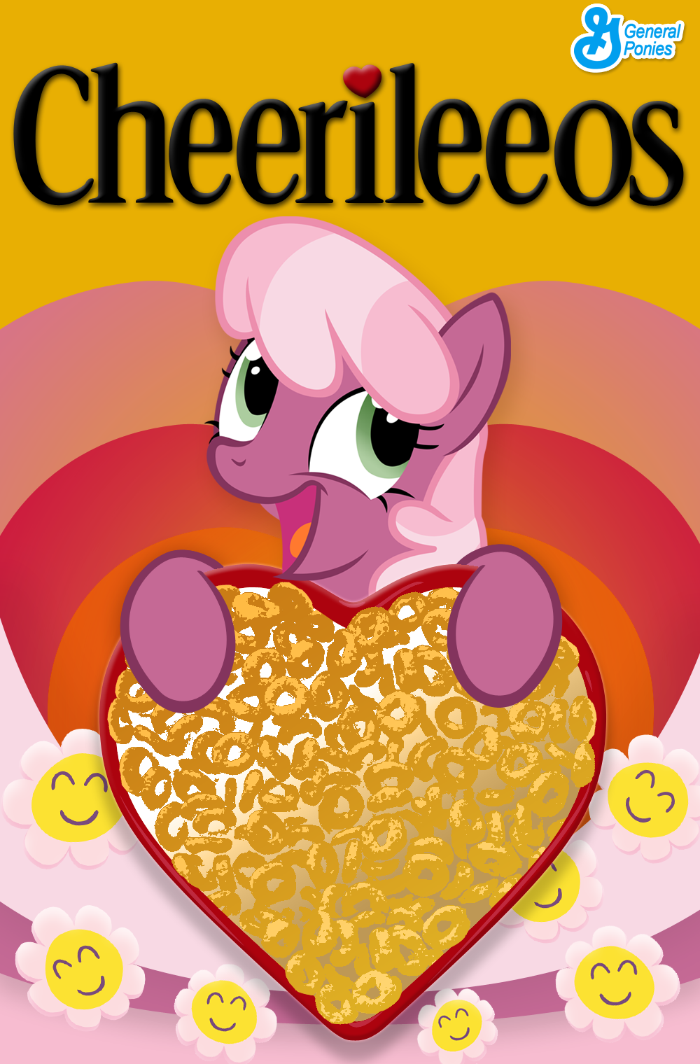 &hearts; awesome_face cereal cheerilee_(mlp) cheerios equine female feral flower food friendship_is_magic fur green_eyes grin hair horse mammal meme moongazeponies multi-colored_hair my_little_pony parody pink_hair pony purple_body purple_fur purple_hair smile smiley_face sunflower teacher two_tone_hair