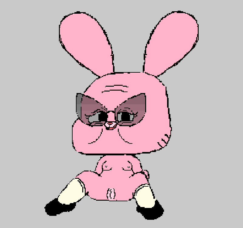 electricfox female granny_jojo lagomorph nightmare_fuel pussy rabbit the_amazing_world_of_gumball_(series)