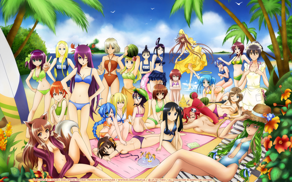 akiyama_mio amane_misa angel_beats! beach bikini bleach bokusatsu_tenshi_dokuro-chan c.c. clannad code_geass death_note k-on! konata_izumi kuchiki_rukia lucky_star mitsukai_dokuro mizugi nakatsukasa_tsubaki soul_eater spice_and_wolf suzumiya_haruhi tagme tengen_toppa_gurren-lagann yoko_littner yurippe