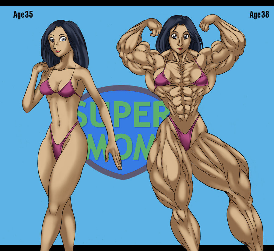 breasts female muscles steroids super_mom