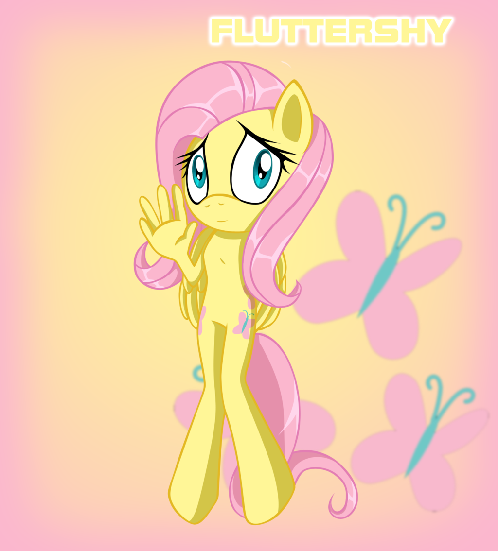 anthro cute fluttershy_(mlp) friendship_is_magic hasbro my_little_pony sonic_style