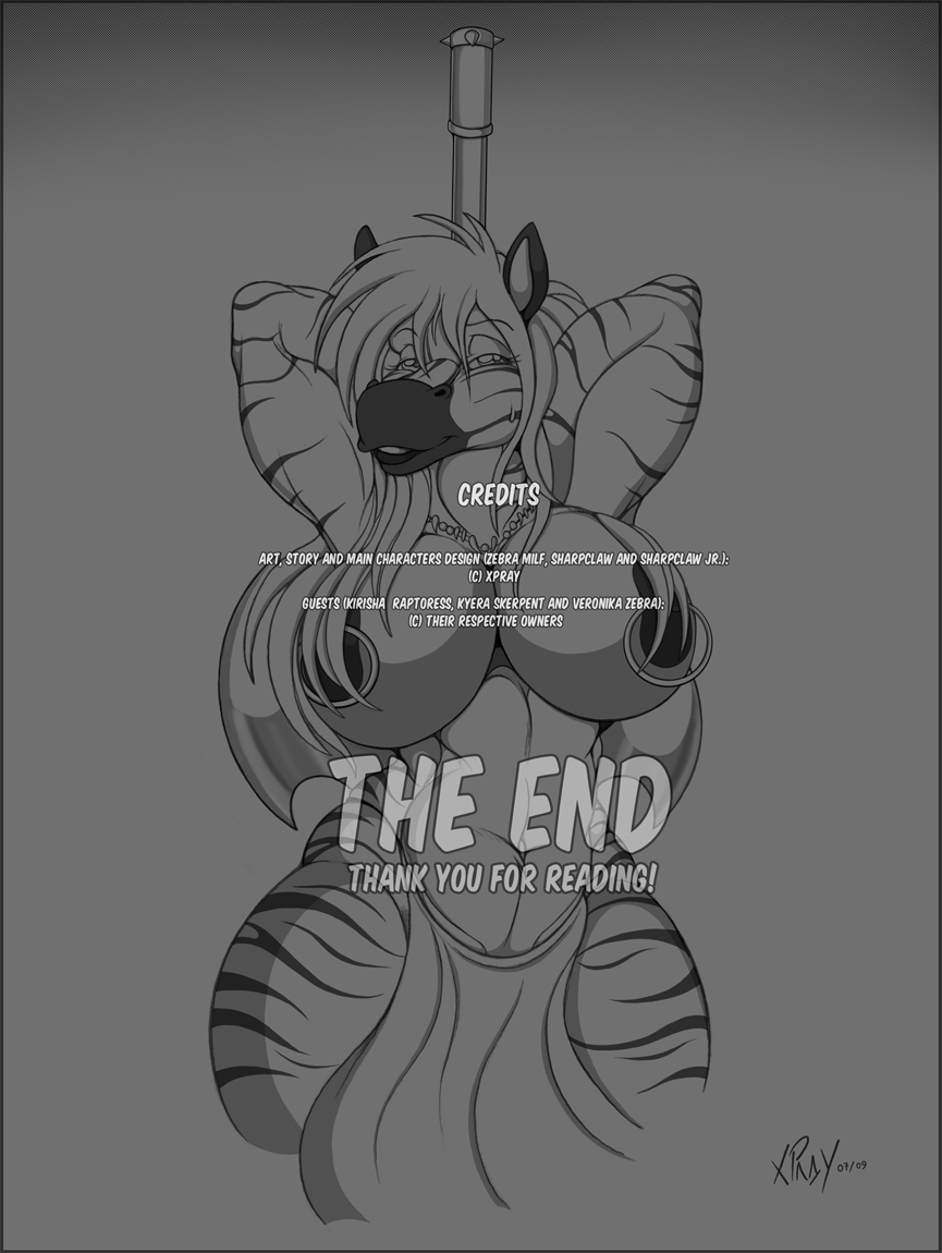 anthro black_and_white breasts comic equine female hunting_day loincloth looking_at_viewer mammal monochrome nipple_piercing nipples piercing solo xpray zebra