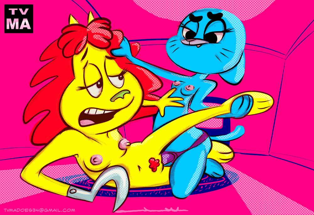 cat crossover dildo dr._hutchison dr_hutchison duo eye_contact feline female hair hair_grab hook lesbian mammal milf mother nicole_watterson nipples nude parent penetration pubes red_hair rocko's_modern_life rocko's_modern_life sex_toy smile strapon the_amazing_world_of_gumball tvma vaginal vaginal_penetration