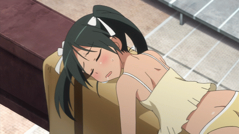 animated animated_gif ass black_hair butt_crack female francesca_lucchini gif hair_ribbon loli lowres panties ribbon screencap solo strike_witches twintails underwear