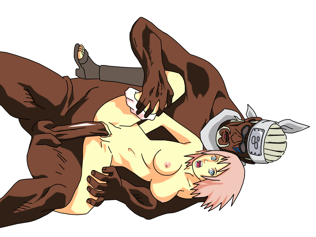 1girl a_kite artist_request breasts chest dark-skinned_male dark_skinned_male derivative_work from_behind green_eyes hands_on_legs haruno_sakura holding_legs huge_penis killer_bee kite_(anime) leg_hold lying naruto naruto_shippuuden nipples nude on_floor on_side open_mouth panties panties_around_leg panties_around_one_leg penis pink_hair rape sandals scream screaming sex shoes short_hair shouting simple_background small_nipples spooning spread_legs style_parody surprise surprised sweat thighs uncensored underwear vaginal vector_trace white_background yell yelling