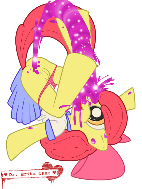 &lt;3 alpha_channel amber_eyes anthro anthrofied apple_bloom apple_bloom_(mlp) clothing cub dr-cane dr._erika_cane eating_shit english_text equine feces female friendship_is_magic hair horse mammal my_little_pony plain_background pony pussy red_hair scat solo text transparent_background tubgirl young