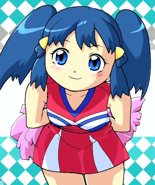 blush cheerleader g-sun hikari_(pokemon) pokemon smile