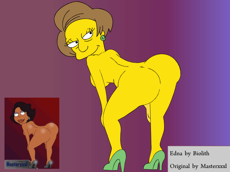 animated biolith donna_tubbs edna_krabappel masterxxxl the_cleveland_show the_simpsons
