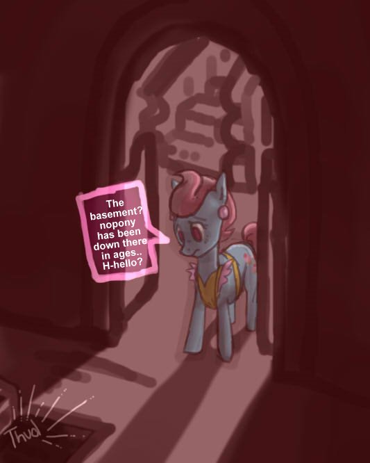 cutie_mark dark english_text equine female feral friendship_is_magic hair horse mammal mlp:fim mrs_cake_(mlp) my_little_pony pink_hair pony solo suspicious tail text xxpoizenxx