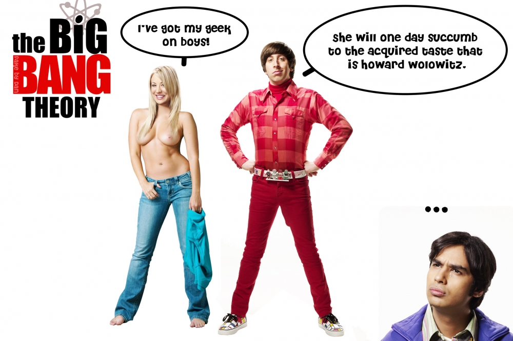 howard_wolowitz kaley_cuoco penny rajesh_koothrappali the_big_bang_theory