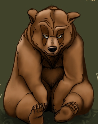 andrige bear chubby druid magic_user mammal naturally_censored overweight sitting stare that_look tribal_spellcaster triggerman video_games warcraft world_of_warcraft