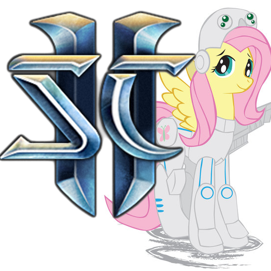bodysuit crossover equine female feral fluttershy_(mlp) friendship_is_magic ghost_(starcraft) hair horse icon kerrigan mammal my_little_pony pegasus pink_hair pony skinsuit smile starcraft starcraft_2 terran wings