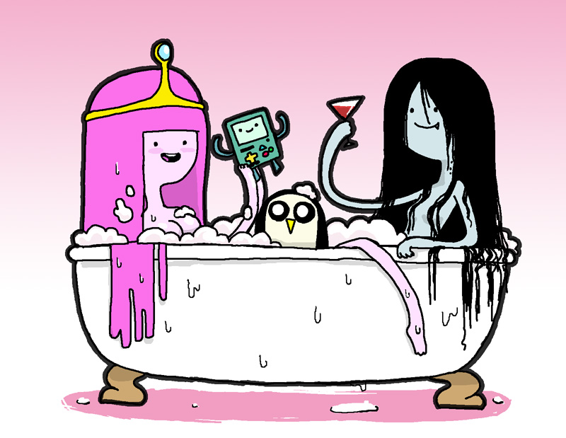adventure_time bmo gunther marceline tagme