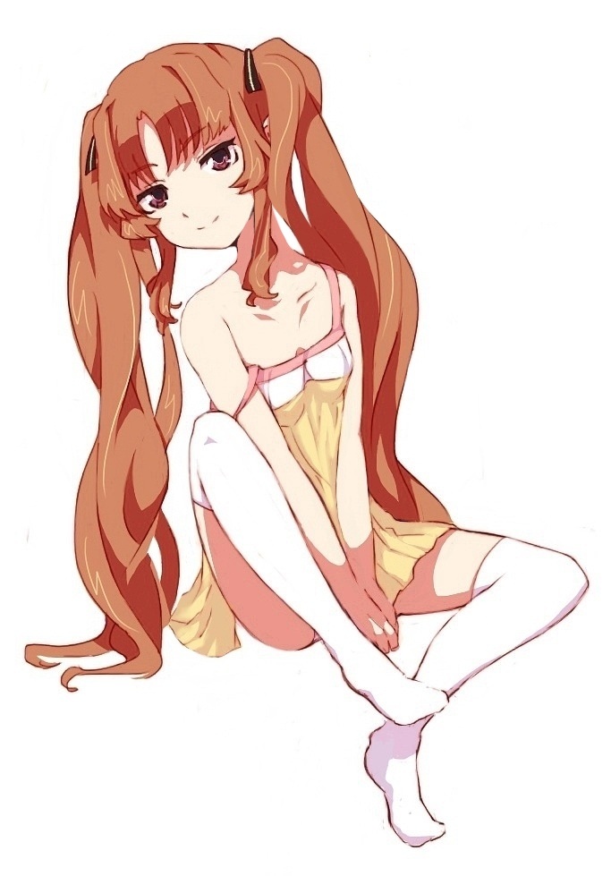 1girl ano_natsu_de_matteru thighhighs twin_tails white_legwear yamano_remon