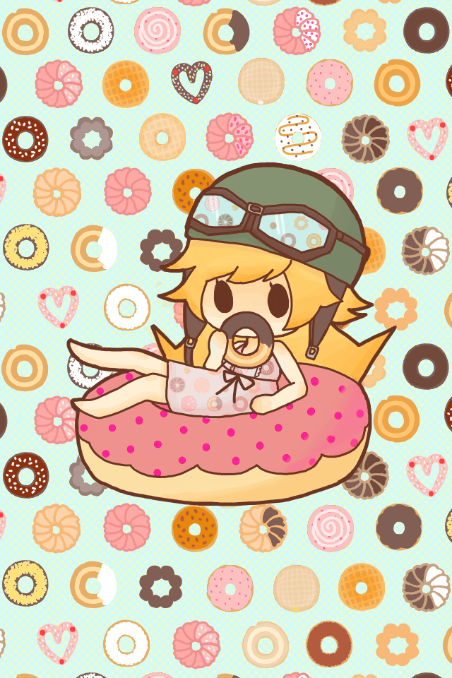 angel_cream barefoot black_eyes blonde_hair caramel_nuts_glazed caramel_white chibi choco_fashion chocolat_french chocolat_french_angel_chocolat chocolat_french_caster_chocolat coconuts_chocolate colorful_heart_choco_churro colorful_heart_strawberry_churro doughnut food french_cruller goggles goggles_on_headwear golden_chocolate helmet honey_dip monogatari_(series) nisemonogatari old-fashioned_doughnut old_fashion_honey oshino_shinobu polka_dot polka_dot_background pon_de_ring sakura_french sakura_french_angel sakura_french_honey sakura_french_ichigo_whip sakura_french_sakuraan solo strawberry_cake_jelly strawberry_ring white_choco_fashion yudzuki_(0845203)