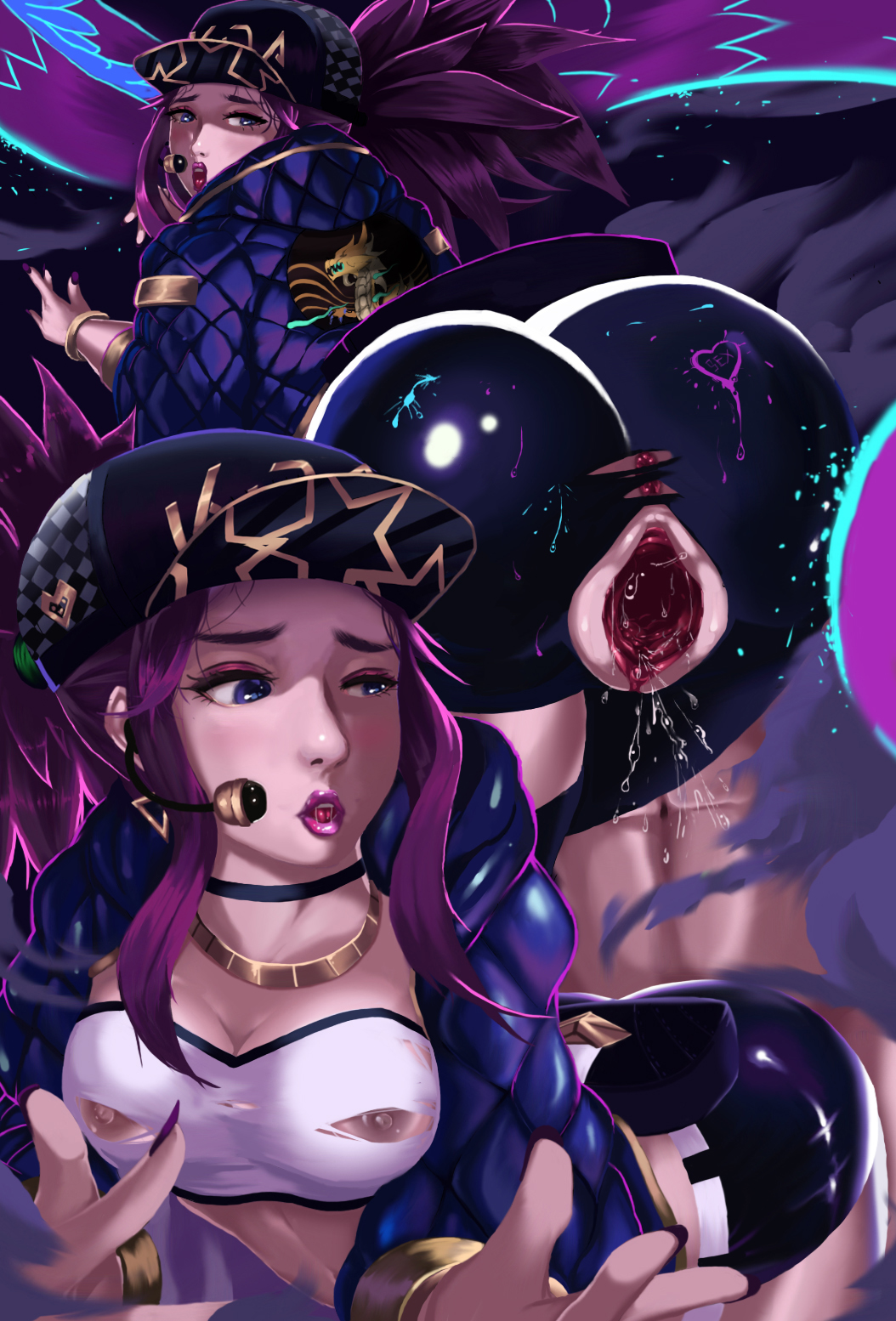 akali clothed_sex hentai highres k/da k/da_(league_of_legends) k/da_akali league_of_legends lol sequential sex