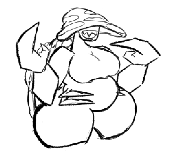 arthropod belly breasts crab crustacean decapoda fungus generation_1_pokemon invalid_tag malacostracan marine mushroom nintendo parasect pokemon pokemon_(species) slightly_chubby thick_thighs