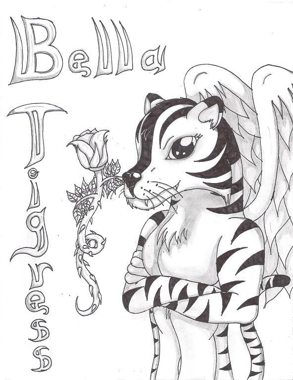 &hearts; 2012 animal_ears anime anthro auroradragon93 bella bella_tigress big_breasts black blue breasts cat cat_ears claws cute fangs feline female flower fluffy hair invalid_tag looking_at_viewer meow nude paws plain_background pussy rose sketch smile solo stripe stripes tiger white white_background white_hair wings