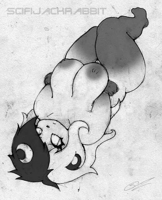 bear big_breasts black_and_white breasts chubby cjrfm cleavage dark_nipples female greyscale huge_breasts luna_the_panda_bear mammal monochrome nipples nude panda scifijackrabbit slit_eyes slit_pupils smutbunny solo team-happi-bomb thick_thighs thighs