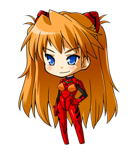 bangs chibi long_hair lowres miyabe_makoto neon_genesis_evangelion solo souryuu_asuka_langley