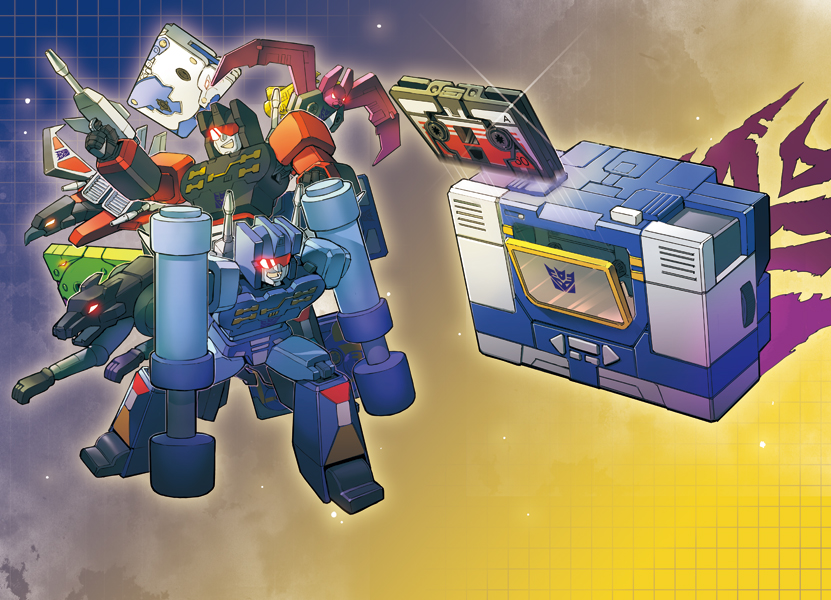 cassette_tape decepticon frenzy laserbeak logo mecha miyako_nagi no_humans oldschool overkill ratbat_(transformers) ravage robot rumble science_fiction slugfest soundwave tape_recorder transformers