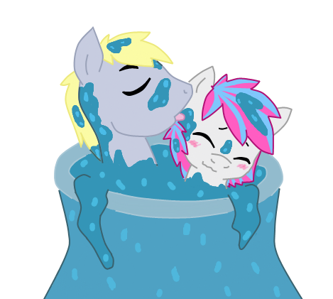 blush couple embarrassed equine friendship_is_magic gay horse hugh_jelly_(mlp) jar jelly licking link_cable male mammal my_little_pony pony tongue xashu5621