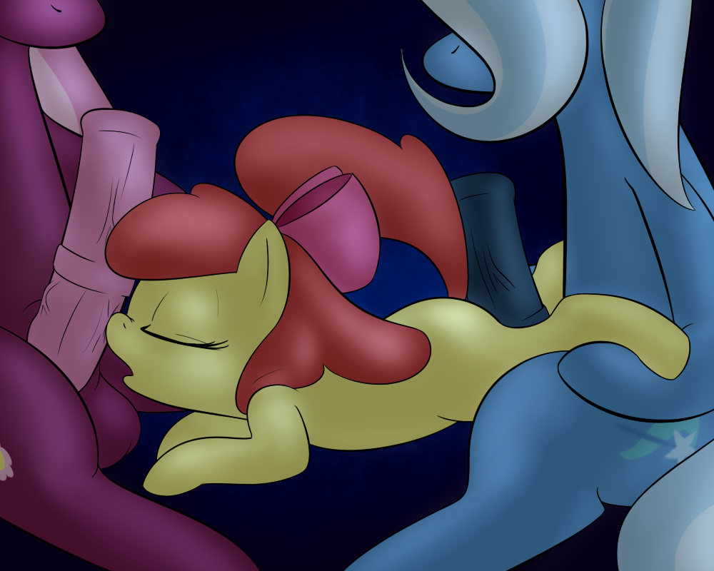 apple_bloom_(mlp) balls cheerilee_(mlp) cub cutie_mark dickgirl dickgril equine erection female feral friendship_is_magic group horse horsecock hot_dogging intersex krystil lamiaaaa mammal my_little_pony open_mouth penis pony raised_tail trixie_(mlp) young