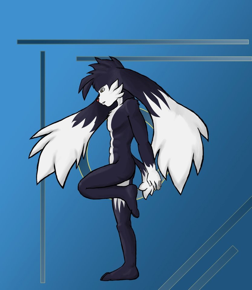 black_and_white klonoa lookin_down looking_down male monochrome nude simple_background solo