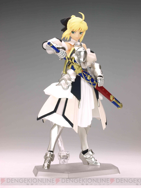 armor armored_dress artoria_pendragon_(all) dress fate/stay_night fate/unlimited_codes fate_(series) figma figma_stand figure photo saber saber_lily solo
