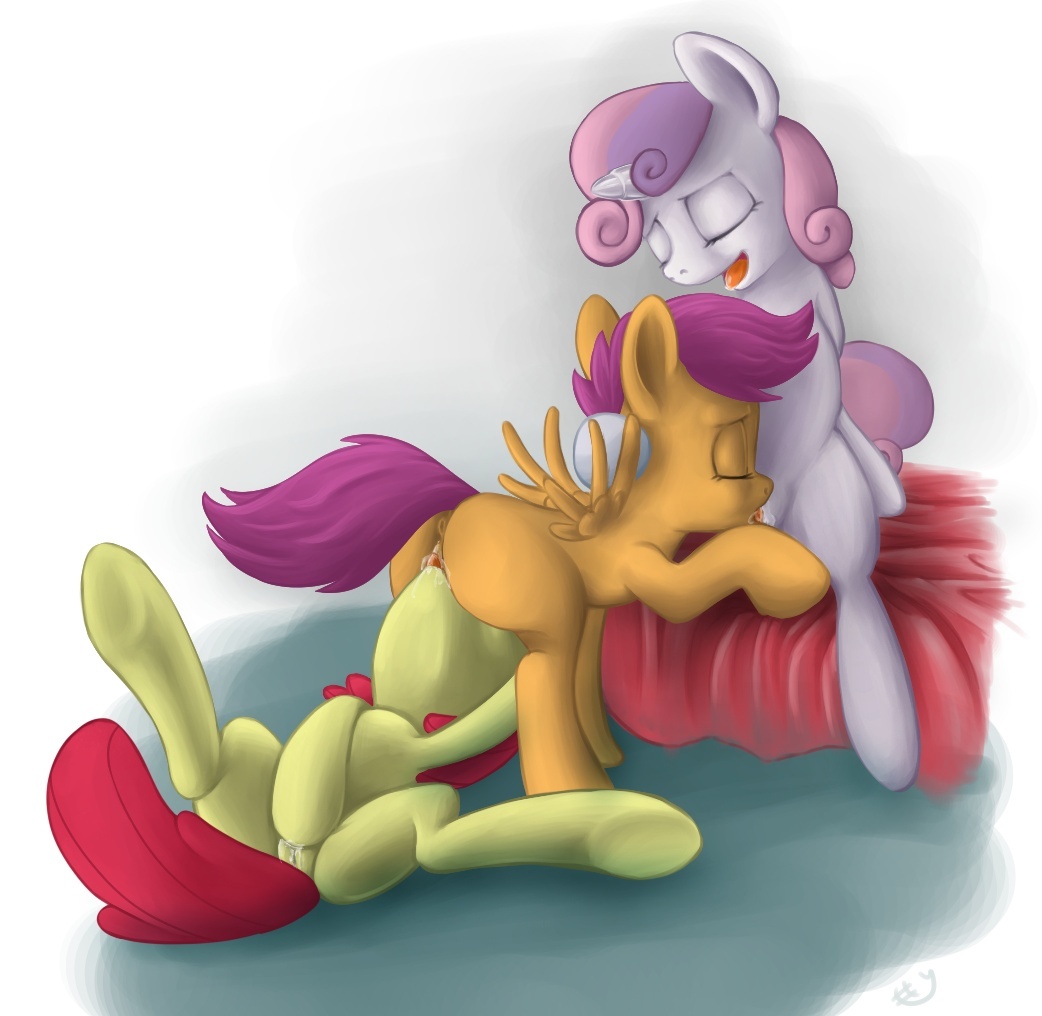 anus apple_bloom_(mlp) cub cunnilingus cutie_mark_crusaders_(mlp) equine eyes_closed female feral friendship_is_magic group group_sex hair horn horse lesbian mammal masturbation my_little_pony oral oral_sex pegasus pony purple_hair pussy pussy_wet red_hair scootaloo_(mlp) sex sharpy sitting sweetie_belle_(mlp) threesome tongue two_tone_hair unicorn vaginal wet_pussy wings young