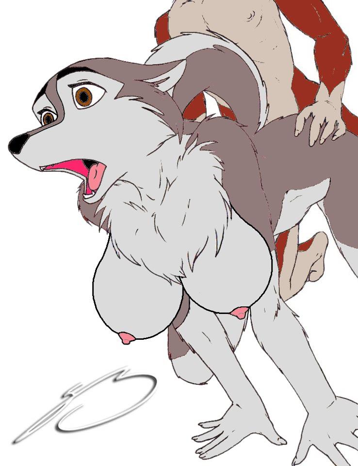 all_fours anthro anthrofied balto_(film) breasts canine dog doggy_position doggystyle duo faceless_male female from_behind fur incest kodi male mammal nude open_mouth sex steven_stagg straight teeth tongue tuft