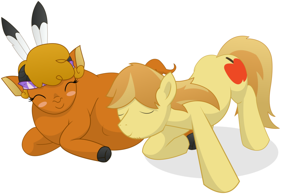 braeburn_(mlp) buffalo couple cutie_mark duo equine female feral friendship_is_magic horse little_strongheart_(mlp) male mammal my_little_pony pony pregnant