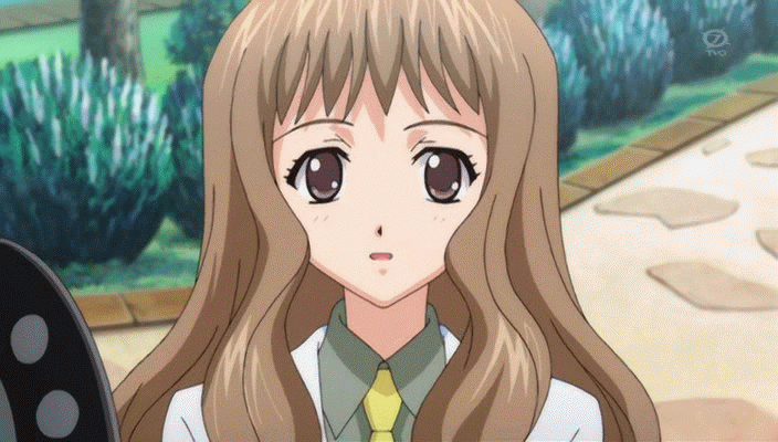 animated animated_gif bangs brown_eyes brown_hair long_hair mute smile solo special_a yamamoto_megumi