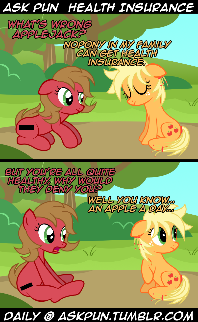 ask_pun comic cutie_mark equine female feral friendship_is_magic hair_beads health_insurance horse mammal my_little_pony nightmaremoons pony pun_pony safe text tumblr