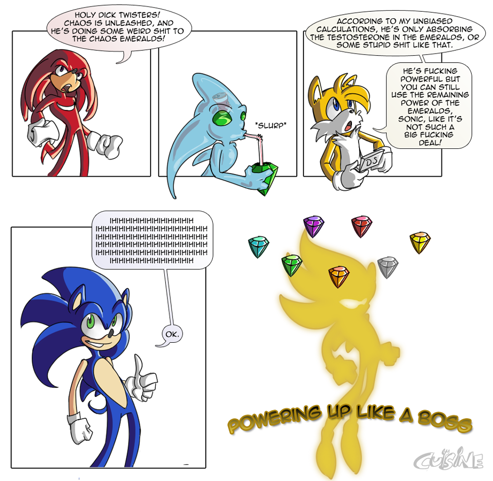 chaos cuisine knuckles_the_echidna sonic_team sonic_the_hedgehog tails