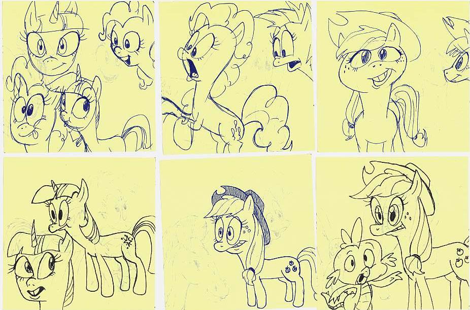 2013 applejack_(mlp) art creative cutie_mark equine female friendship_is_magic hair horn horse humor my_little_pony pegasus pinkie_pie_(mlp) pony rainbow_dash_(mlp) smile spike_(mlp) traditional unicorn what what_has_science_done wings