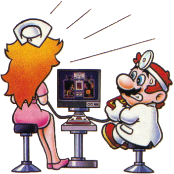 doctor dr._mario famicom game_console lowres mario mario_(series) nintendo nurse official_art peach princess_peach super_mario_bros. television