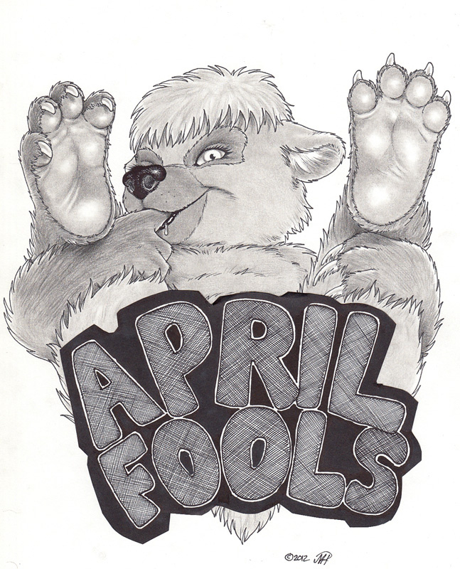 april_fool barefoot bear claws cub demon female finger grizzly hindpaw humor in james_m_hardiman jim_hardiman mammal mouth paws penance presenting spreading succubus young