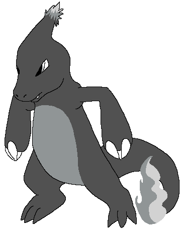2013 aliasing alpha_channel ambiguous_gender bluekyokitty charmeleon claws colored_fire digital_drawing_(artwork) digital_media_(artwork) fan_character fangs feral fire flaming_tail flat_colors full-length_portrait generation_1_pokemon grey_body grey_eyes grey_fire low_res narrowed_eyes nintendo pokemon pokemon_(species) portrait sebdoggo semi-anthro simple_background snout solo standing tail teeth transparent_background white_claws
