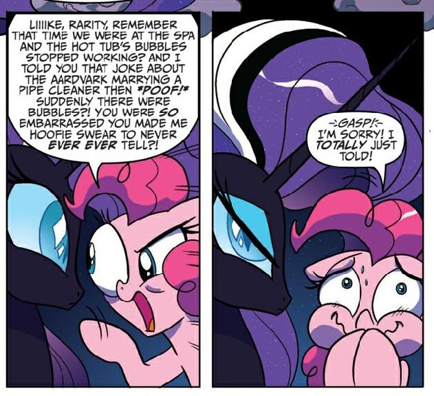 corruption cutie_mark english_text equine female feral friendship_is_magic horn horse mammal my_little_pony night nightmare_rarity_(mlp) pinkie_pie_(mlp) pony text