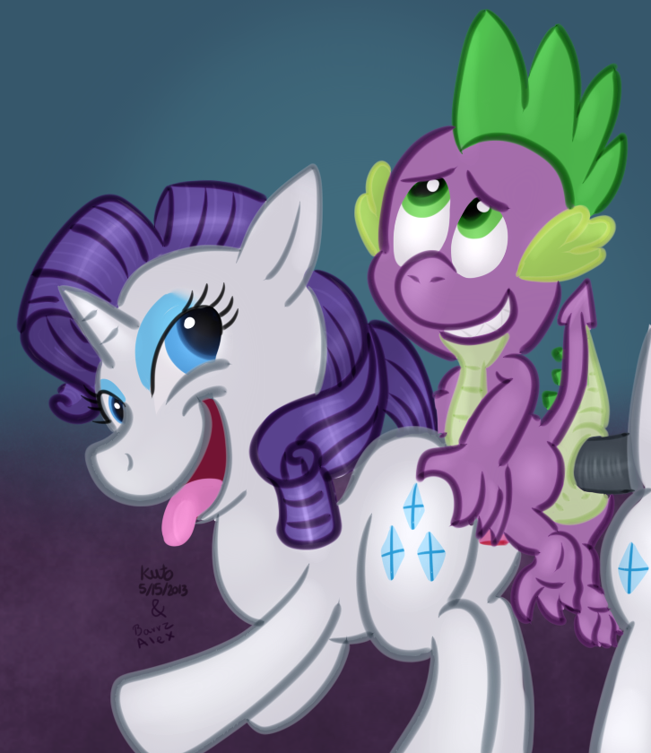 barrzalex friendship_is_magic kuto my_little_pony rarity rule_63 spike