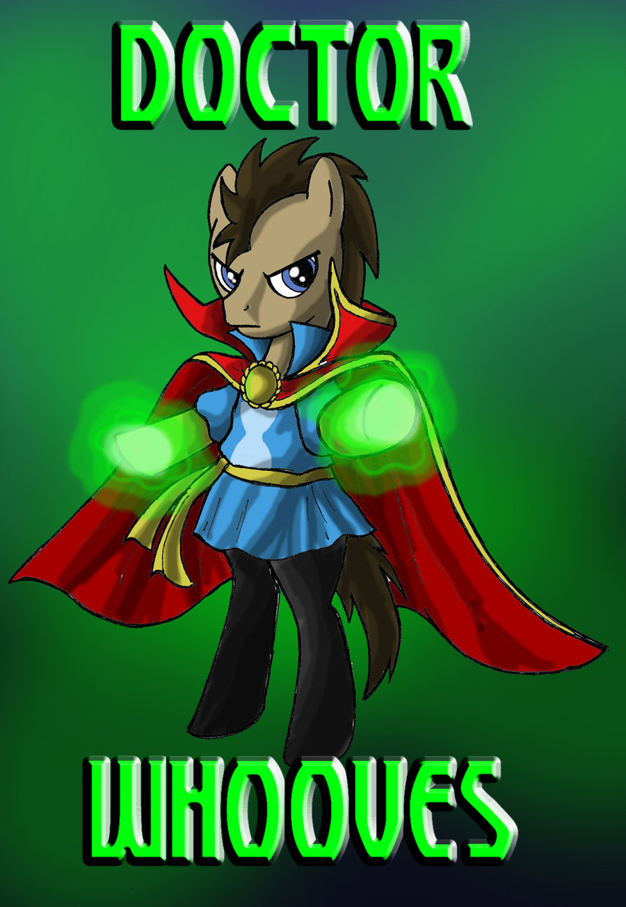 avengers bigger_version_at_the_source blue_eyes brown_fur brown_hair cape clothing doctor_who doctor_whooves_(mlp) english_text equine friendship_is_magic fur hair horn horse kenichi-shinigami magic male mammal marvel my_little_pony ponification pony solo text