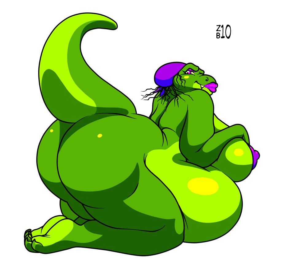 alligator breasts butt female lying madam presenting reptile scalie stomach zevti_bull